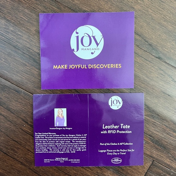 Joy Mangano 3 Piece Travel Tote, Cross Body, Shoulder Bag - Picture 13 of 13